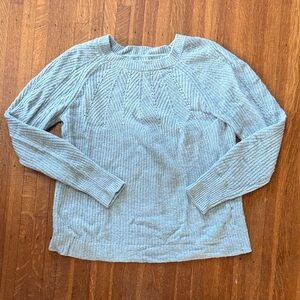 LOFT Light blue Knit Sweater
